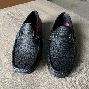 Oliver Mason Slip-Ons Black Faux Leather Men's 6M